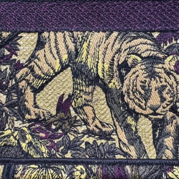 CHRISTIAN DIOR Canvas Embroidered Medium Dioriviera Toile De Jouy Book Tote Mult - Picture 4 of 13